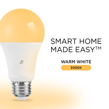 Smart A19 Dimmable Light Bulb - Dimmable Color Changing LED; Compatible with Alexa and Google Home Assistant - JONATHAN Y